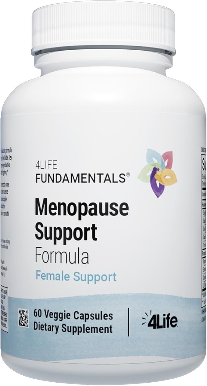 4Life - BioGenistein Ultra - Menopause Support Formula - Soy Isoflavones Black Cohosh &amp Chaste Tree with Quercetin &amp Turmeric - 60 Veggie Capsules