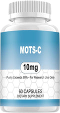 MOTS-c Research Peptide - 10mg High-Purity Research Grade Capsules 99% Purity - 60 ct