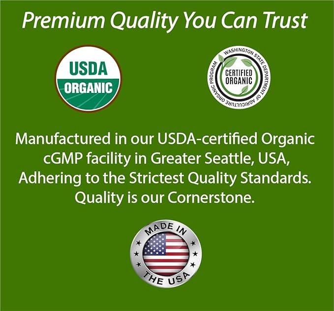 USDA Organic Blood Sugar Blend | Supports Healthy Metabolism* | with Bitter Melon Moringa Aloe Vera Nopal Papaya Extracts &amp More | 60-Day Supply | Vegan &amp Non-GMO | USA-Made