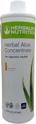 Herbalife Aloe Concentrate Pint: Mandarin Flavor 16 FL Oz (473 ml) for Digestive Health with Premium-Quality Aloe Gluten-Free 0 Calories 0 Sugar Naturally Flavored