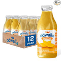 Odwalla Smoothie - Fruit Smoothie Mix Ready to Drink Juice Blend No Added Sugar No preservatives - 13.9 oz Glass Bottles - Mango