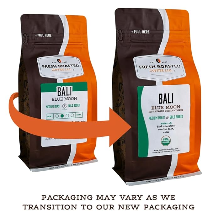 Fresh Roasted Coffee100% Dark Colombian 5 lb (80 oz) Med-Dark Roast Whole Bean Kosher