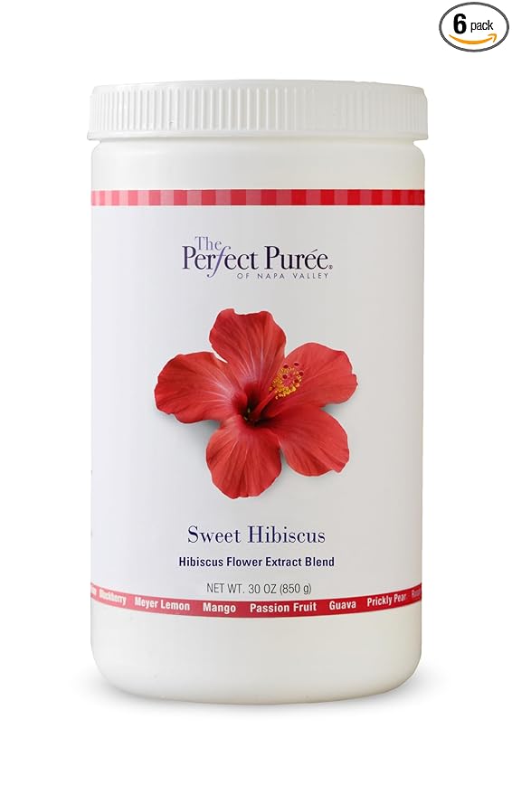The Perfect Puree Sweet Hibiscus 30 Ounce - 6 per case.
