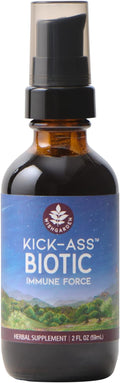 WishGarden Herbs Kick-Ass Biotic Immune Hero - Plant-Based Herbal Biotic Formula with Usnea Lichen Hops Echinacea &amp Goldenseal Supports Healthy Immune Respiratory &amp Lymph System Function