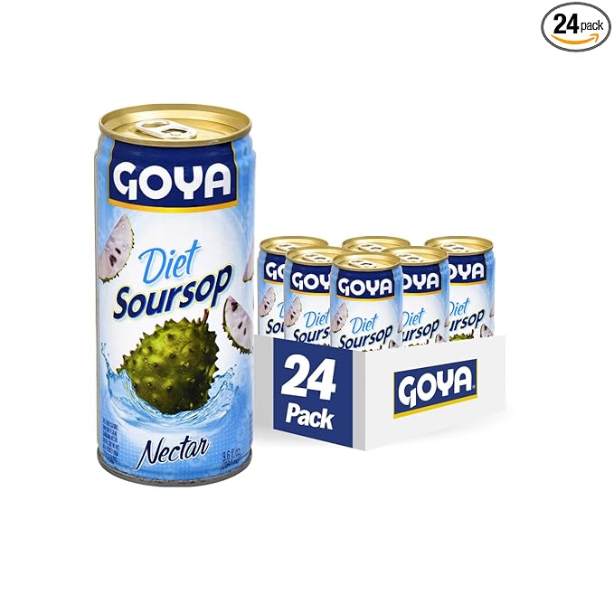 Goya Foods Diet Guanabana Nectar Soursop 9.6 Fl Oz (Pack of 24)