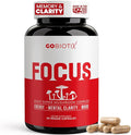 GOBIOTIX Focus Lion's Mane Supplement - Mushroom Complex - Nootropics Adaptogen Vitamins - Memory Clarity Energy Immune Support Cordyceps Reishi Chaga and Maitake - 90 Capsules