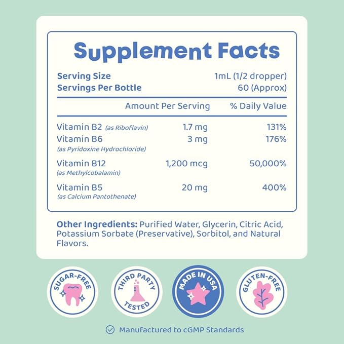 JoySpring Bundle - SleepBerry and Vitamin B Complex Liquid for Kids