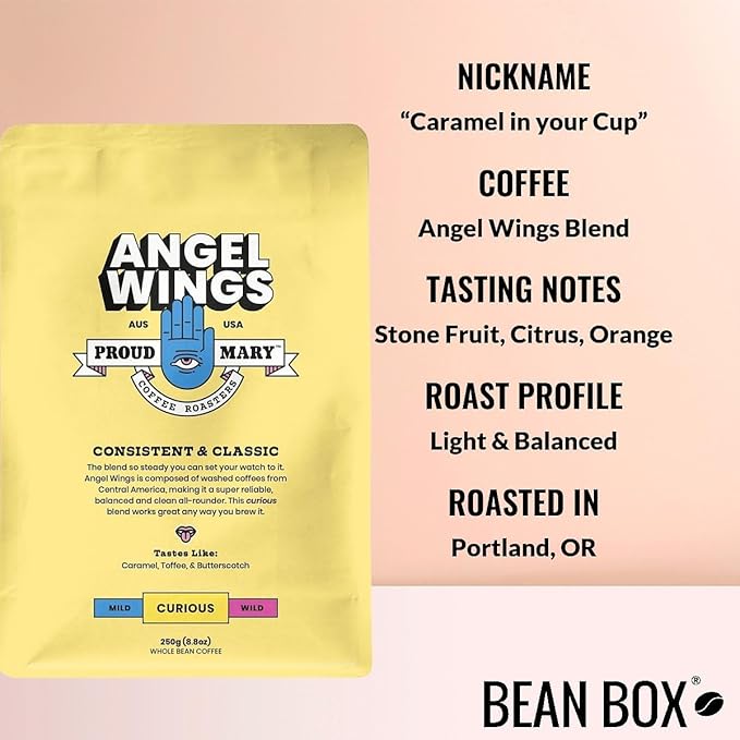 Bean Box Coffee Sampler - Roasted by Proud Mary 4-Pack Freshly Ground Coffee Gourmet Coffee