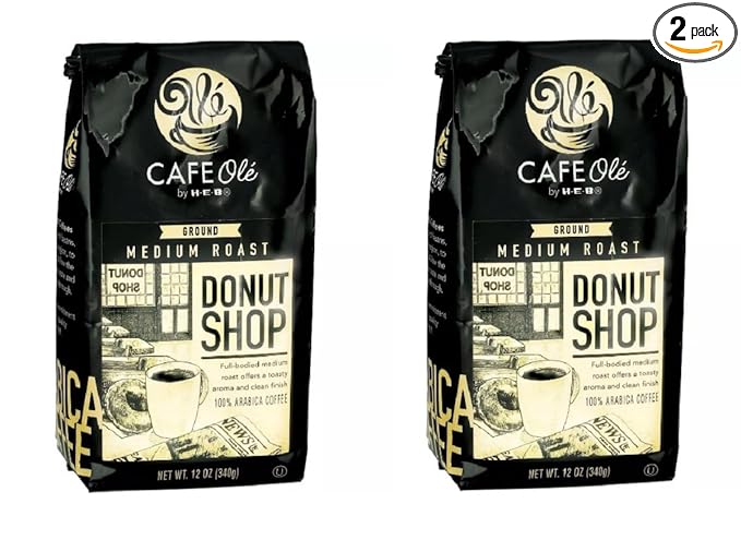 Cafe Ole HEB Ground Coffee 12oz - 2 bags (Donut Shop)