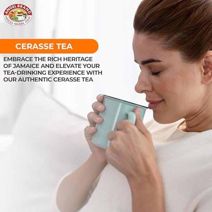 Angel Brand Cerasse Tea Bags Jamaican 25 – Pack of 3 – Herbal Tea for Cleansing Detox &amp