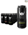 Brute Seltzer Protein Sparkling Water Variety Pack 12 Cans 16 Fl Oz Each 10g Protein Per Can Carbonated Sports Drink for Post-Workout Recovery