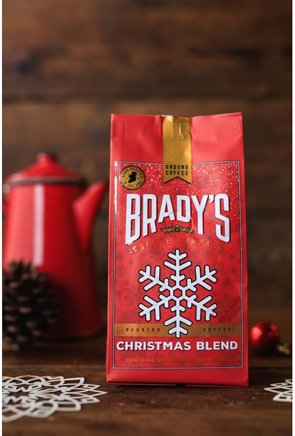 Brady’s Irish Coffee Christmas Blend Ground Coffee — 227g FROM IRELAND