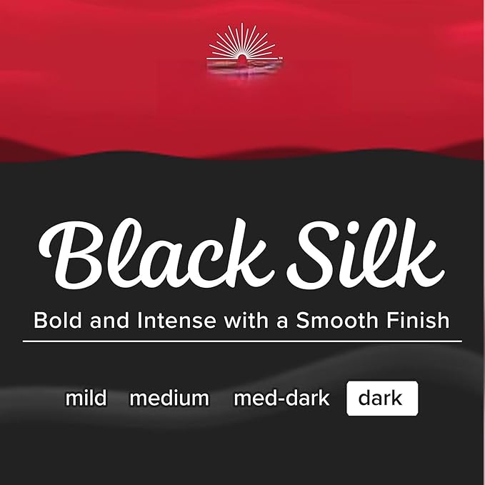 Black Silk Ground Coffee Dark Roast 40.3 Ounce Aroma Seal Canister – Bold &amp Smooth Flavor – 100% Pure Coffee
