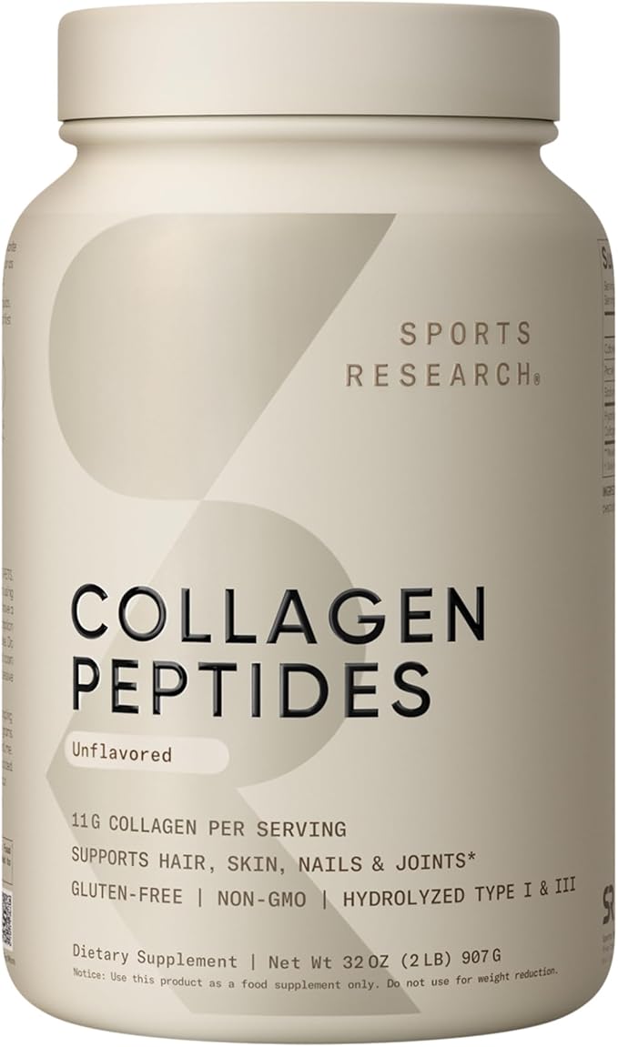 Sports Research® Multivitamins Pack - DHA Omega-3 Fish Oil 700 mg + Vitamin D3 + K2 5000iu + Collagen Peptides Type 1 &amp 3 Powder