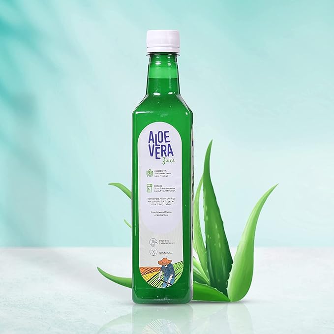GARDEN OF NUTRITION Herbal and Ayurvedic Aloe Vera Juice | Original Flavour | Rich in Fiber | Natural Juice for Skin Care | No Added Sugar (500ml) PACK OF 1