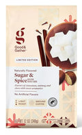Naturally Flavored Sugar &amp Spice Good &amp Gather Light Roast Ground Arabica Coffee Limited Edition 12oz Bag