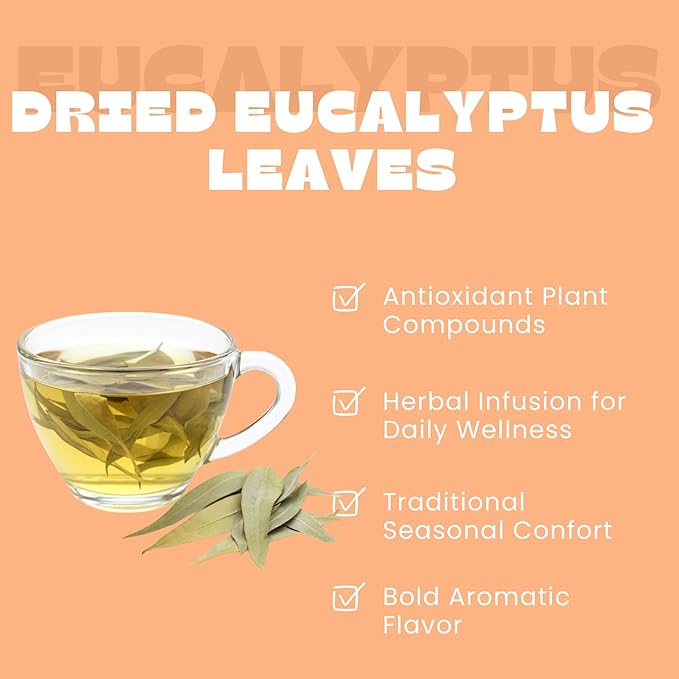Dried Eucalyptus Leaves (Hojas de Eucalipto) – Whole Natural Eucalyptus Bulk Bag for Tea &amp Aromatic Use | 20lb.