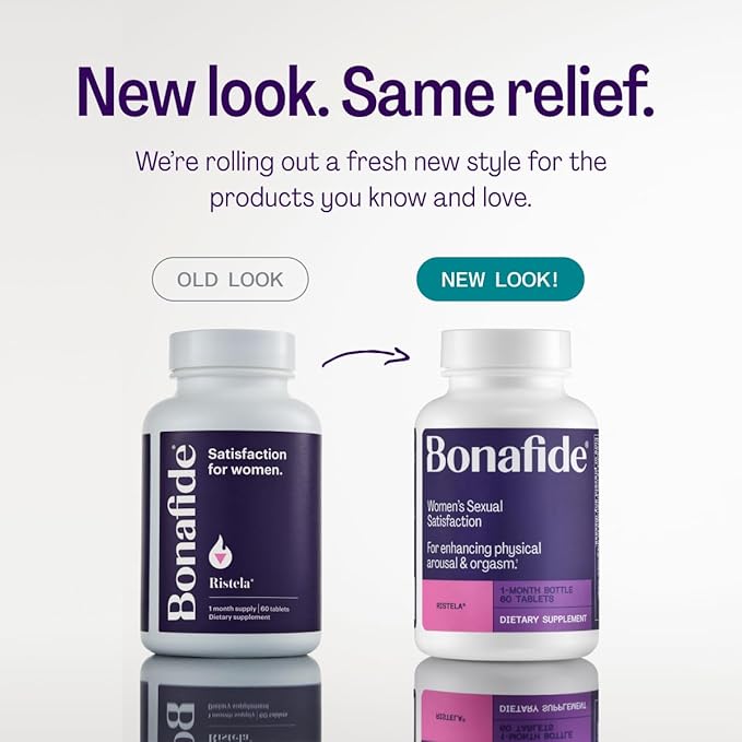 Bonafide Ristela – Hormone-Free Drug-Free Support for Women’s Sexual Satisfaction – 3-Month Supply (180 Tablets)