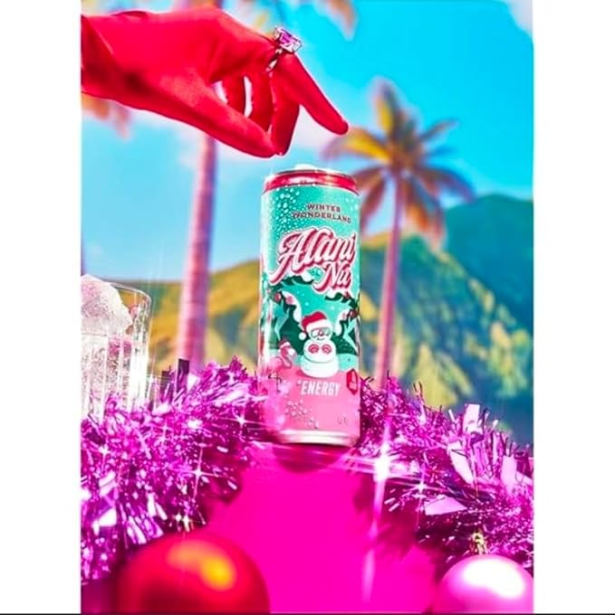 Alani Winter Wonderland Sugar Free Low Calorie Energy Drinks 12 Fl Oz Cans 6 Pack