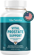 Vital Prostate Support Supplement for Men – Multiphase Herbal Formula with Saw Palmetto Beta-Sitosterol &amp Zinc – Urinary Flow Bladder Comfort &amp Prostate Health Supplements for Men – 30 Days