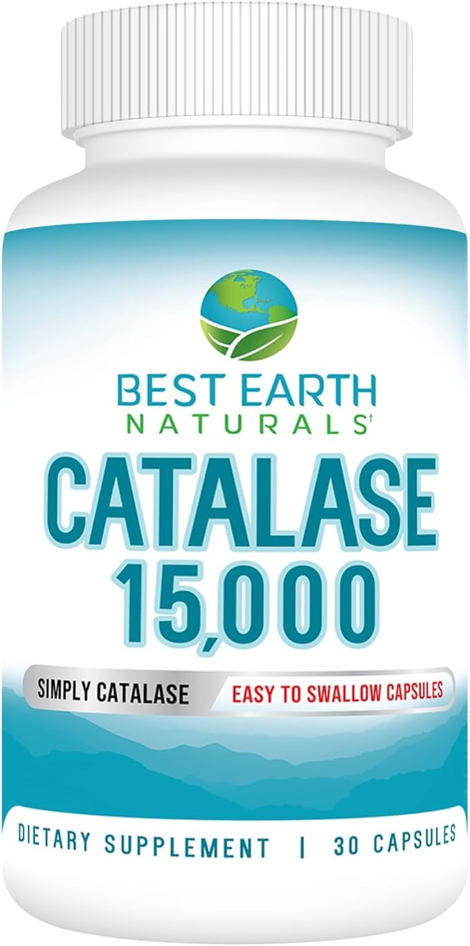 Best Earth Naturals Catalase Supplement 15000 - Hair Supplements for Strong Hair - 30-Day Supply
