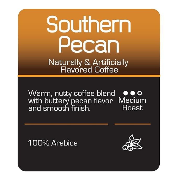 Roast Ridge Single Serve Coffee Pods for Keurig K-Cup Brewers Flavored Variety Pack Medium Roast 60 Count (20 each: Southern Pecan Salted Caramel Chocolate Mocha)