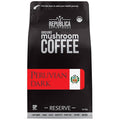 La Republica Peruvian Dark Reserve Coffee Ground for Espresso Maker (Lion's Mane Reishi Chaga Dark Roast 60 Servings)