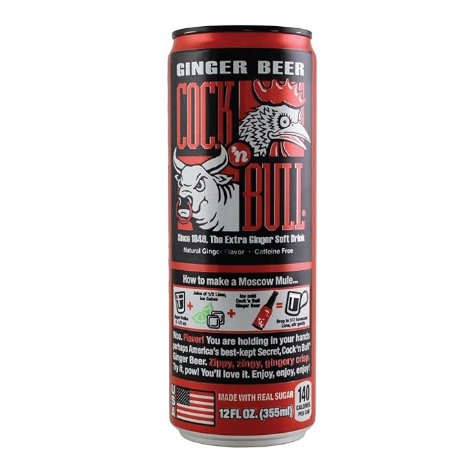Cock 'n Bull Ginger Beer 12/12 fl. oz. (355ml) Cans Case (12-Pack)