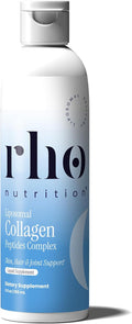 Rho Nutrition Liposomal Collagen Peptides - High-Absorption Liquid Collagen Supplement - Supports Skin Elasticity Joint Health and Overall Vitality for Healthy Aging 5 fl oz