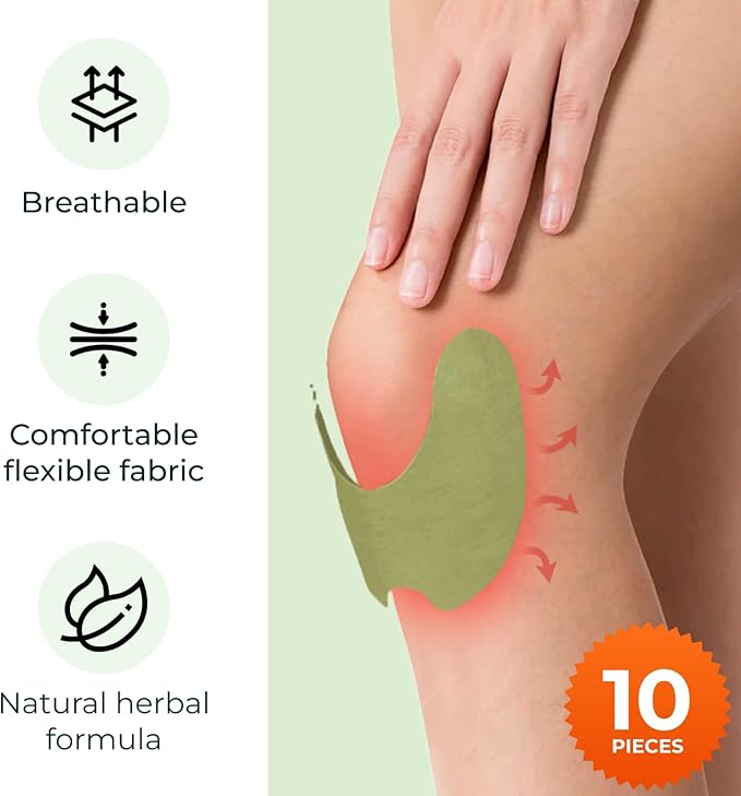 Wellnee &amp Wellamoon Wellness Pack: Herbal Knee Comfort Patches (10 Count) &amp Natural Sleep Support Patches (28 Count) – Joint &amp Muscle Comfort with Plant-Based Sleep Aid