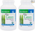 Alka•Green Tablets (2 Pack) Best Process Alkaline — Nutrient Dense Organic Barley Grass Supplement — Natural Source of Enzymes &amp Amino Acids