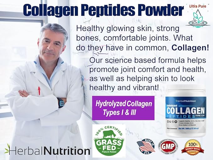 Collagen Peptides Powder Hydrolyzed Proteins are Vital Proteins for Skin Hair Nails and Joint Health Keto Paleo Friendly Non-GMO Gluten Free 25 20mg Servings 2 Containers