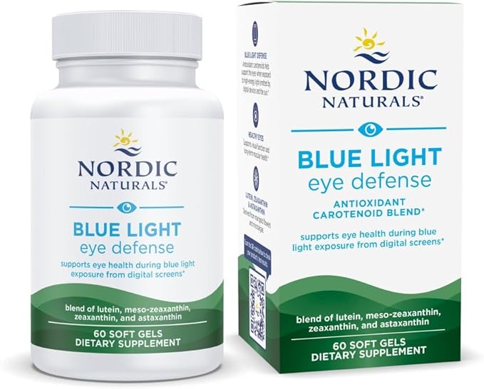 Nordic Naturals Blue Light Defense - 60 Soft Gels - Four Phytonutrients with Complementary Antioxidant Capacities - Supports Retinal Health Visual Function - Non-GMO - 60 Servings