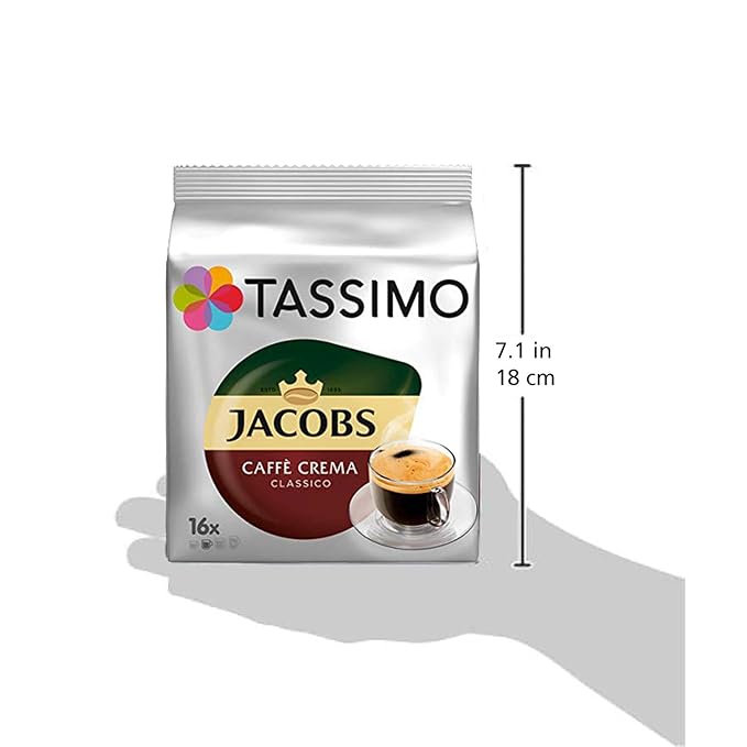Tassimo Jacobs Caffè Crema Classico Pack of 2 (2x16 servings)