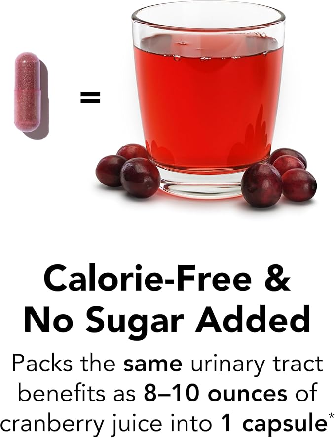 Theralogix TheraCran One Cranberry Capsules - 90-Day Supply - Supplement for Men &amp Women - to Support Urinary Tract Health* - 36mg Soluble PACs per Capsule - NSF Certified 90 Count (Pack of 1)