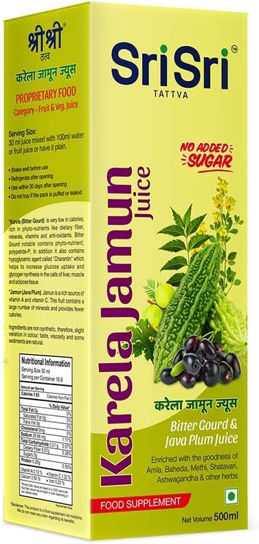 Sri Sri Tattva Karela Jamun Juice -500 ml Liquid