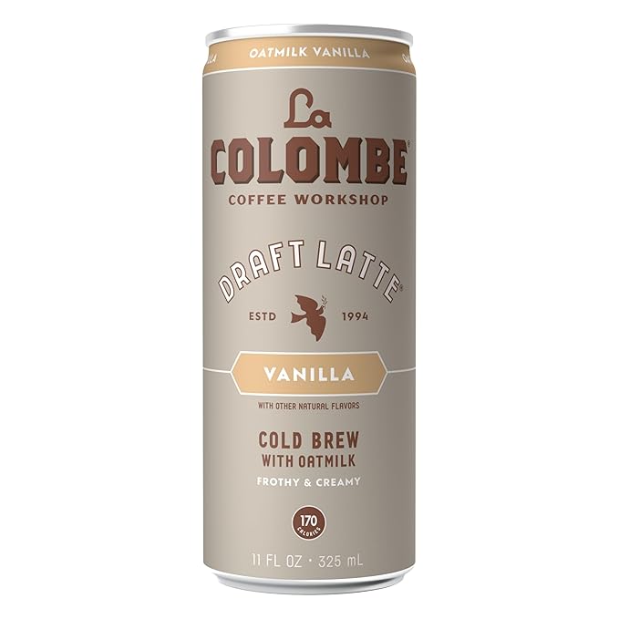 La Colombe Coffee Oatmilk Vanilla Latte 11 fl oz Cans Coffeehouse Quality Cold Brew Specialty Grade Coffee Beans Ready-to-Drink On-the-Go (Pack of 24)