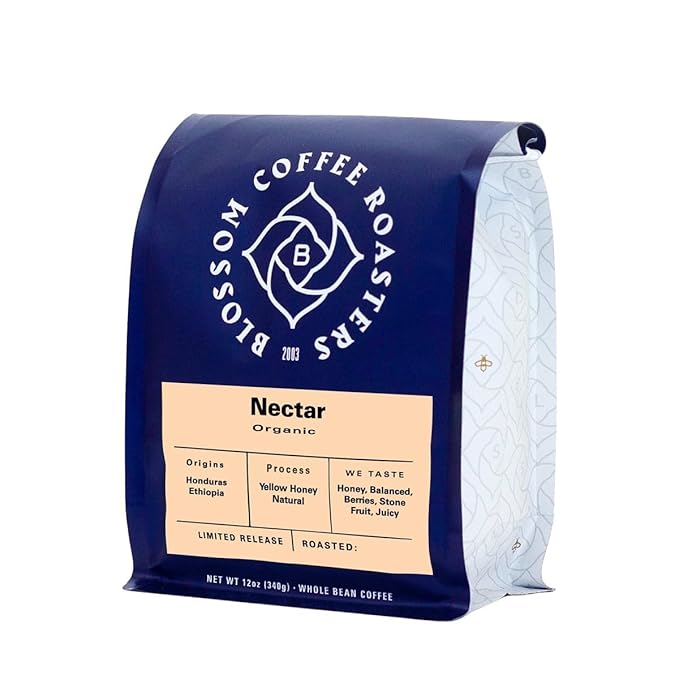 Nectar Blend - Roasted by Blossom Coffee Roasters - Whole Bean Coffee - 5 Pound Bag
