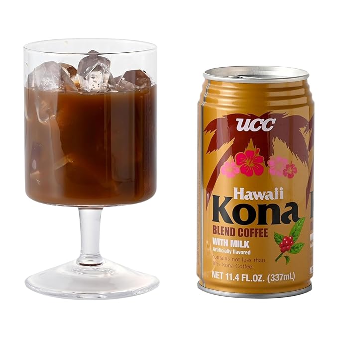 UCC Hawaii Kona Coffee Blend With Milk Ready To Drink Coffee Imported from Japan 11.3 oz (Pack of 6)