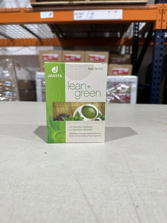 Lean + Green Japanese Matcha Green Tea Mix by Javita – Premium Instant Green Tea &amp Herbs – Daily Metabolism Clean Energy Support – Award-winning Convenient Green Tea Mix (1 box/24 serv.)