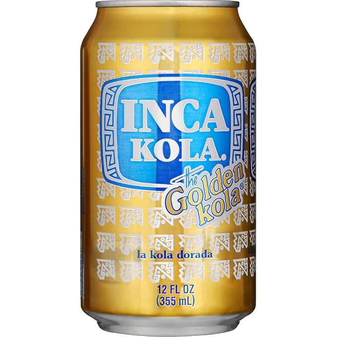 Inca Kola The Golden Kola Soda Carbonated Beverage Drink 12oz Can (Pack of 15 Total of 180 Fl Oz)