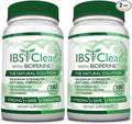 IBS Clear™ - 100% Natural IBS Relief with Vitamin D Psyllium Husk Fennel - 360 Capsules - 2 Bottle