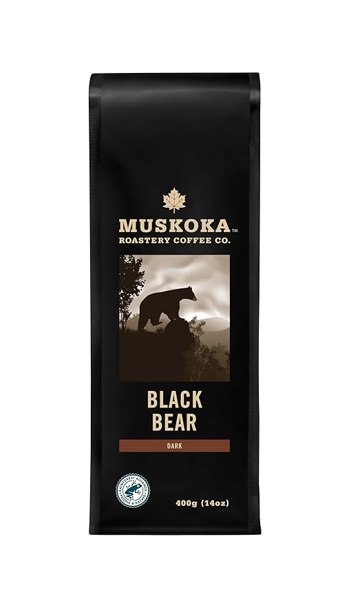 Muskoka Roastery Coffee Black Bear Dark Roast Ground Coffee 400g