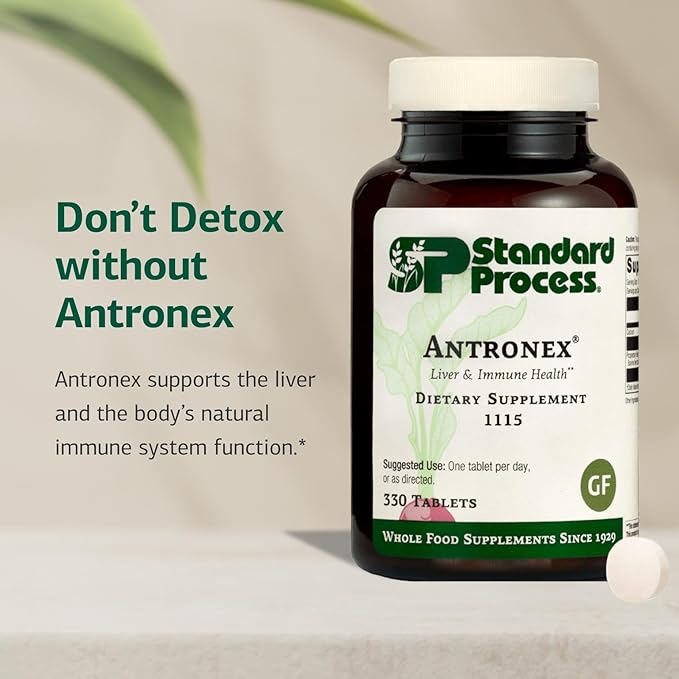 Standard Process Antronex Liver Health Dietary Supplement - Gluten-Free Non-Dairy Non-Soy &amp Non-Grain Immune Care - 330 Tablets