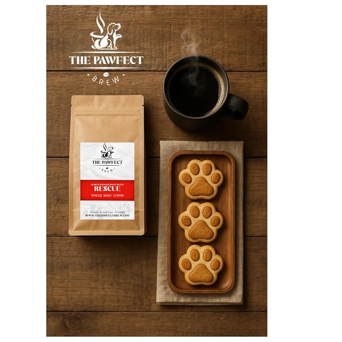 Dog Lover’s Coffee – Rescue Blend Medium Roast Drip by The Pawfect Brew 2LB Bag | Specialty Grade Freshly Roasted to Order | 25% Profits Donated to Animal Rescue