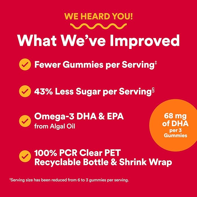 SmartyPants Multivitamin for Men &amp Women Multivitamin Gummies with Omega 3 (DHA/EPA) Vitamin D3 C Vitamin B12 B6 A K &amp Zinc Biotin Gluten Free 90 Count (30 Day Supply)