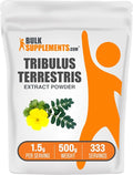 BulkSupplements.com Tribulus Terrestris Extract Powder - Tribulus Terrestris Supplements Herbal Supplement - Gluten Free 1.5g per Serving 500g (1.1 lbs) (Pack of 1)