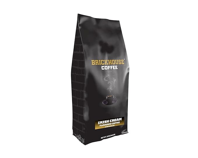 Irish Cream Ground Coffee Bundle 32oz - Includes Brickhouse Irish Cream 12oz Hazelnut 10oz and Original 10oz