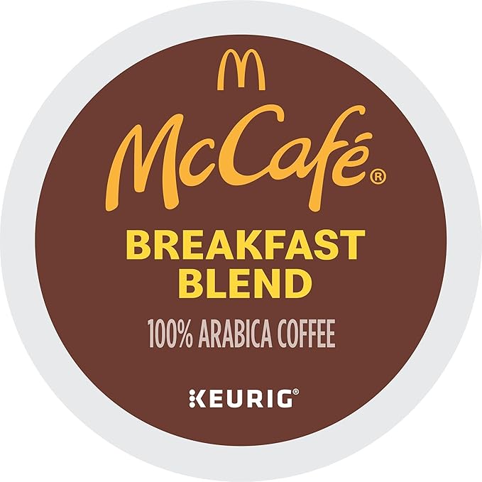 McCafe Breakfast Blend Single Serve Coffee Keurig K-Cup Pods Light Roast 60 Count (6 Packs of 10)