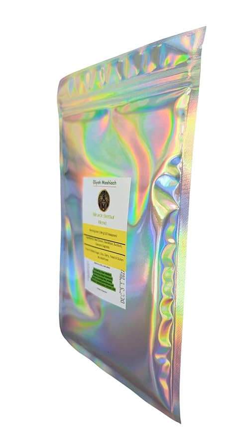 Eliyah Mashiach B Powder Herbal Tea Blend with Cascara Sagrada Red Clover Burdock and Dandelion 2.1 oz Hot or Cold Brew